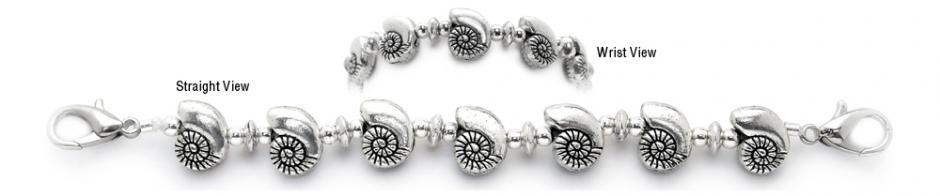 Beaded Medical Bracelet Designer Bead Medical Bracelets Moon Shells 0970