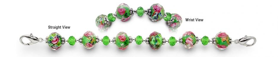 Beaded Medical Bracelet Designer Bead Medical Bracelets Renaissance Gardens 0977