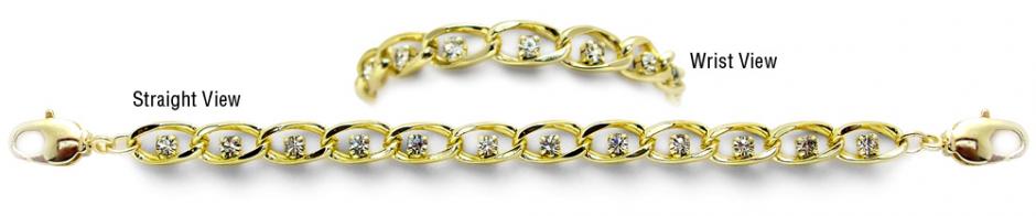 Designer Gold Tennis Medical Bracelets Belli Diamonti Oro 0987