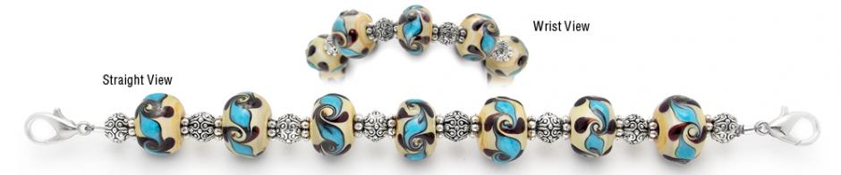 Beaded Medical Bracelet Designer Bead Medical Bracelets Goddess of Love 1081