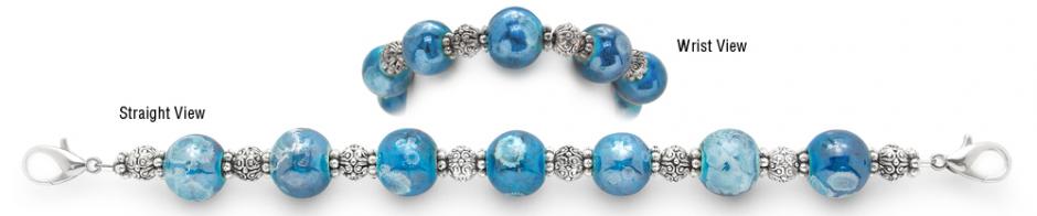 Beaded Medical Bracelet Designer Bead Medical Head in the Clouds 1130