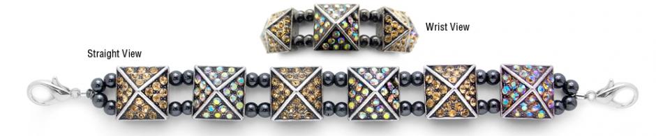Beaded Medical Bracelet Designer Bead Medical Bracelets Celestial Pyramids I 1156