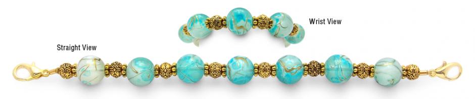 Beaded Medical Bracelet Designer Bead Medical Bracelets Shores of Atlantis 1179