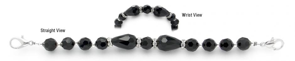 Beaded Medical Bracelet Designer Bead Medical Little Black Bracelet 12092