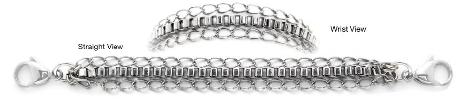 Designer Stainless Medical Bracelets Bello 1235