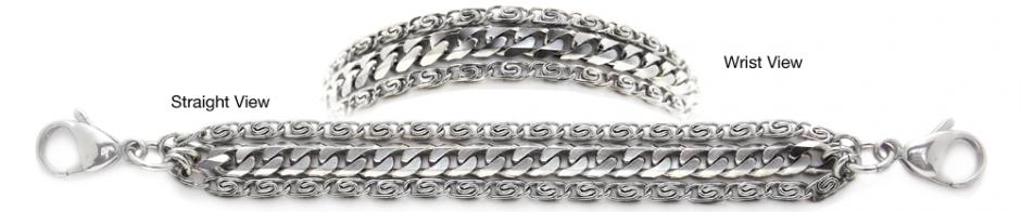 Designer Stainless Medical Bracelets Massimo 1239