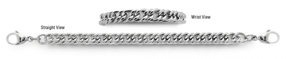 Designer Stainless Medical Bracelet Designer Stainless Medical ID Bracelets Magnifico Milano 1308