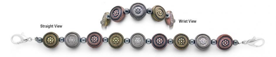 Beaded Medical Bracelet Designer Bead Medical Bracelets Desert Flowers 1410