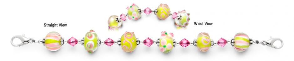 Designer Bead Medical ID Bracelets Blooming Sakurai 1443