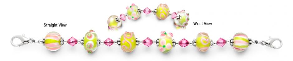 Beaded Medical Bracelet Designer Bead Medical ID Bracelets Blooming Sakurai 1443
