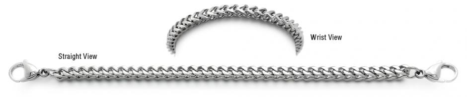 Designer Stainless Medical Bracelets Quadrato 1498