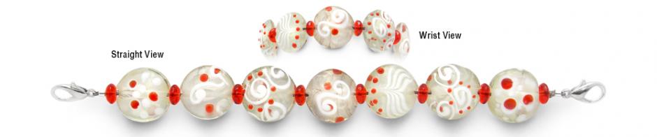 Beaded Medical Bracelet Designer Bead Medical Abstract Masters Tribute 1502