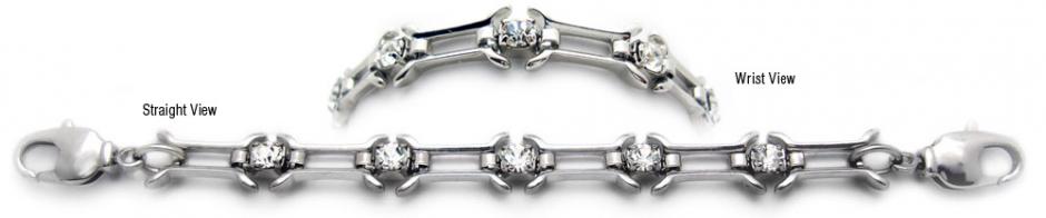 Diamond-Silver Medical Bracelet Designer Diamond-Silver Medical Bracelets Napoli 1593