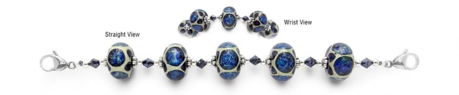 Beaded Medical Bracelet Designer Bead Medical Bracelets Ultramarine Webs 1619