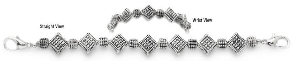 Beaded Medical Bracelet Designer Bead Medical Bracelets Metallic Madness 1641