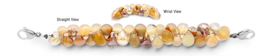 Blown glass Medical Bracelet Designer Bead Medical Bracelets Fall Rain 1703