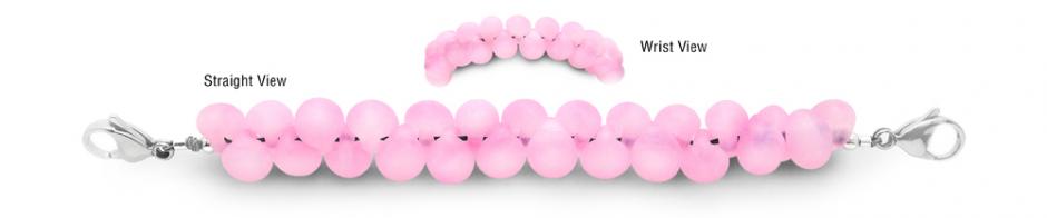 Blown glass Medical Bracelet Designer Bead Medical Bracelets Pink Serpent Skies 1705