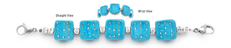 Blown glass Medical Bracelet Designer Bead Medical Bracelets Fairy Mines 1709