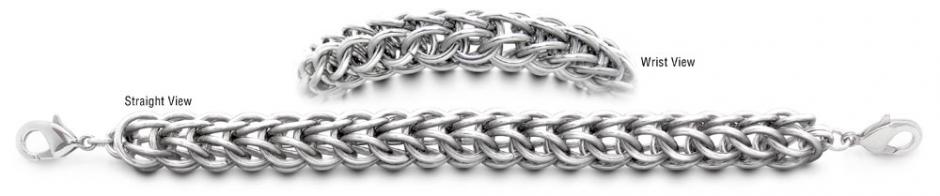 Designer Stainless Medical Bracelets Forte Anelli di Acciaio 1743