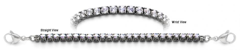 Diamond Medical Bracelet Designer Stainless Medical Tennis Bracelet Diamanti di Sophia 1746