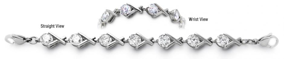 Diamond Medical Tennis Bracelet Designer Stainless Medical Tennis Bracelet Grande Corona 1752