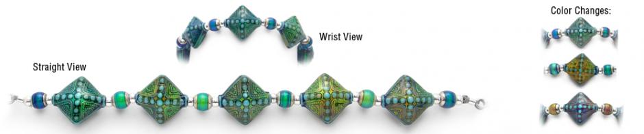 Mood Bead Medical Bracelet Designer Bead Medical Bracelets Good Vibrations MoodBling 1770