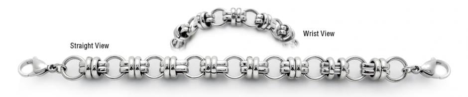 Stainless Steel Medical ID Bracelet Amore Duro 1781