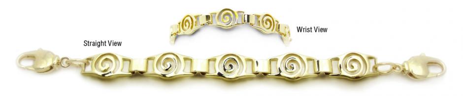 Designer Gold Medical Bracelets Bella Contessa Oro 1785