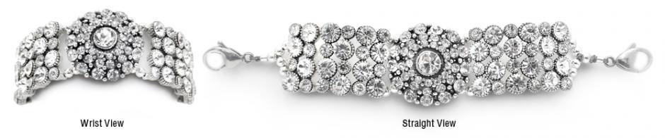 Rhinestone Medical Bracelet Designer Rhinestone Medical Bracelets Sparking Dome Palace 1793