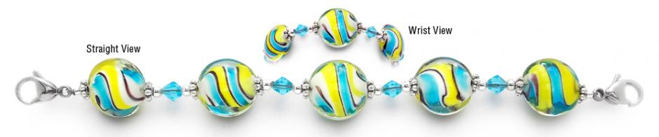 Beaded Medical Bracelet Designer Bead Medical Bracelets Tribute to Flounder 1821