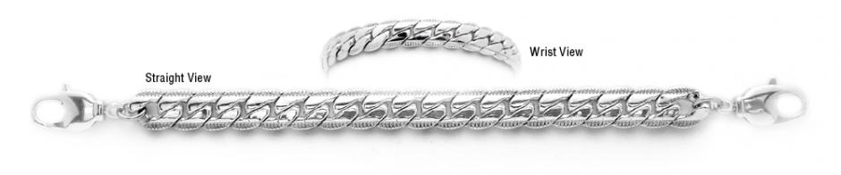 Verona 1054 Designer Silver Medical Alert ID Bracelet