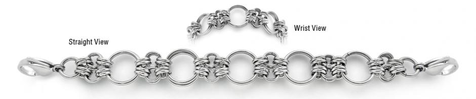 Stainless Medical Bracelet Designer Stainless Medical ID Bracelets Cuore dell'Italia 1919