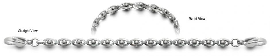 Designer Stainless Medical Bracelets Occhi di Acciaio 1921