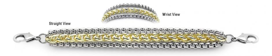 Designer Gold-Silver Medical Bracelets One Snowy Aspen 1923