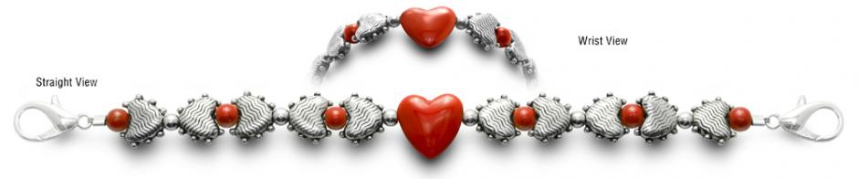 Heart Medical Bracelet Designer Bead Medical Bracelets Heart Proof 1935