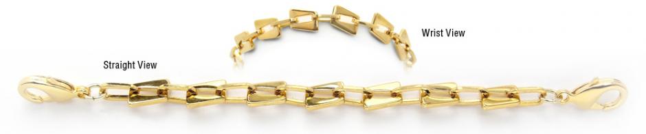 Gold Over Stainless Medical Bracelet Designer Gold Over Stainless Medical Bracelets Piccole Dolomiti 1940
