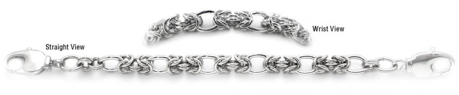 Silver Medical Bracelet Designer Silver Medical Bracelets Bacio 1957
