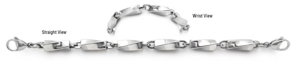 Designer Stainless Medical Bracelets Acciaio Torto 1959