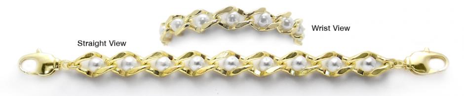 Designer Gold and Pearls Designer Gold & Pearl Medical Bracelets Perle Nell' Oro 1960