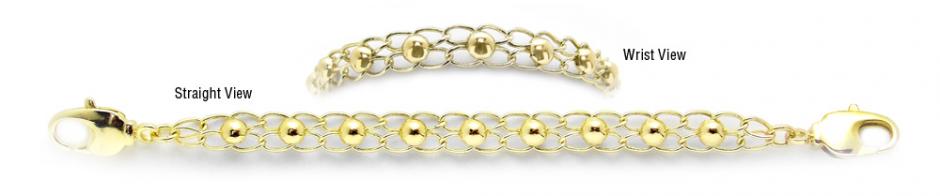 Designer Gold Medical Bracelets Cerchi de Oro 1963