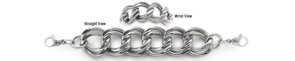 Stainless Medical Bracelet Designer Stainless Medical Bracelets Due Amanti 1969