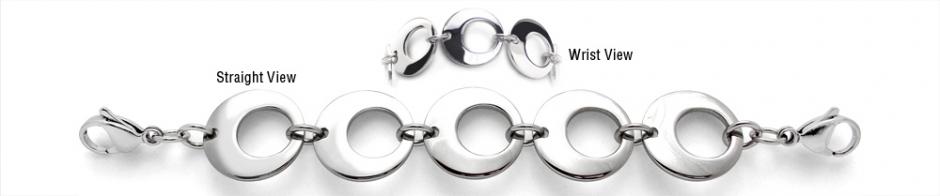 Stainless Medical Bracelets Designer Stainless Medical Bracelets Anelli della Luna 1980