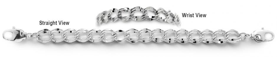 Silver Medical Bracelet Designer Silver Medical Bracelets Luna D'Argento 1982