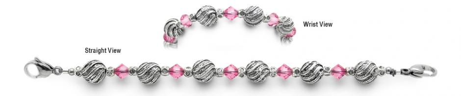 Designer Beaded Medical ID Bracelet Designer Beaded Medical ID Bracelet Swaying Orchids 1995