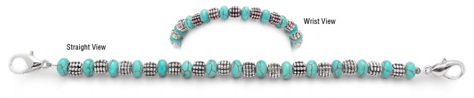 Beaded Medical Bracelet Designer Bead Medical Bracelets Robin Egg 1997
