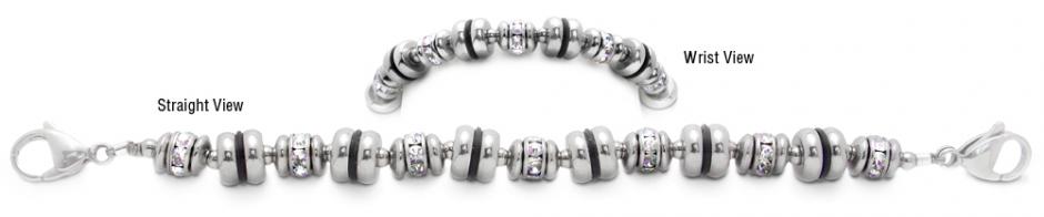 Beaded Medical Bracelet Designer Bead Medical Bracelets Phases of the Moon 2001