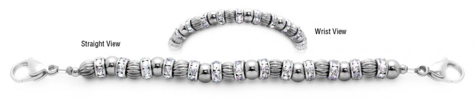 Stainless Beaded Medical Bracelet Designer Bead Medical Bracelets Sans Gravity 2002