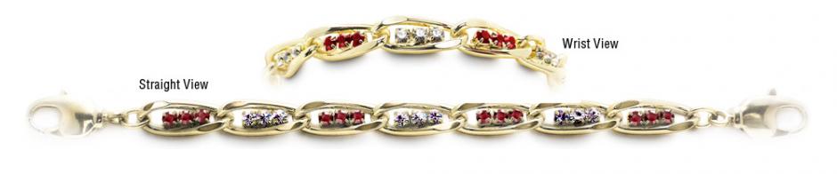 Medical ID Bracelet 2004 Tritalia Rubino Oro, Medical Bracelets Medical ID Bracelet 2004 Tritalia Rubino Oro, Medical Bracelets