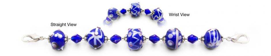 Blue Bead Medical Bracelet Designer Bead Medical Bracelets True Blue II 2024