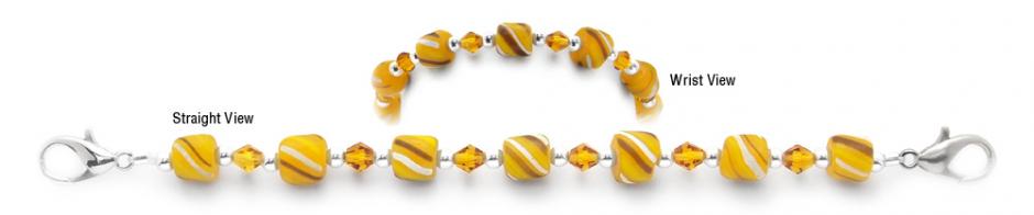Beaded Medical Bracelet Designer Bead Medical Bracelets Ethiopian Golden Sun 2032